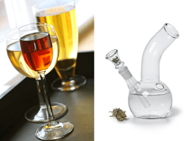 Alcohol Vs Marijuana Alcohol Vs Marijuana - Raw Data Infographic